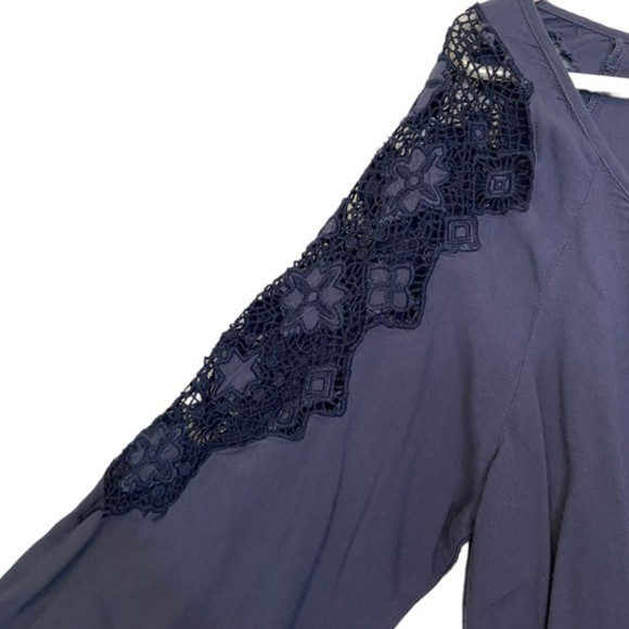 American Eagle 3 Quarter Sleeve Scoop Neck Casual Dress - Picture 5 of 11